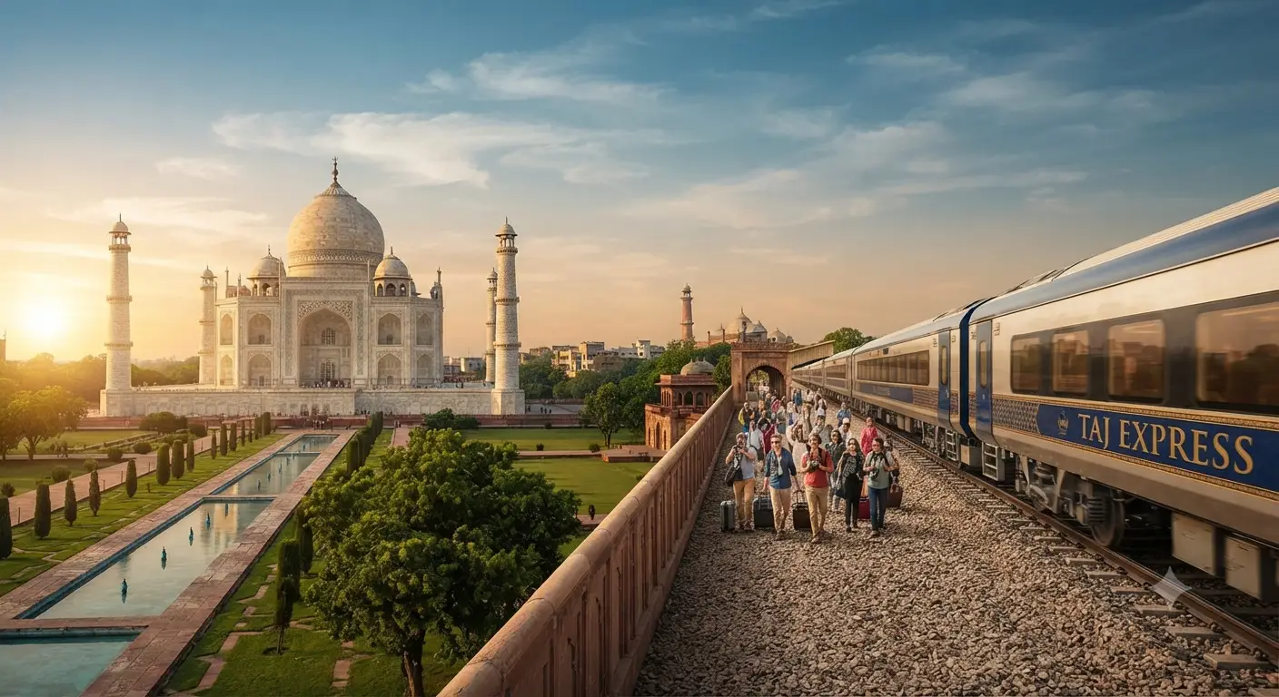Same Day Taj Mahal Tour by Train from Delhi